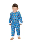 Pijama boddy baby longo azul