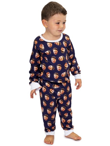 Pijama boddy baby longo azul marinho