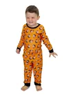 Pijama boddy baby longo laranja