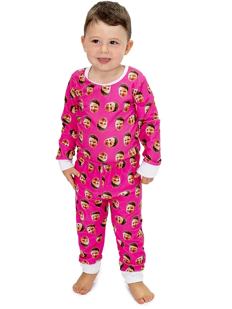 Pijama boddy baby longo rosa