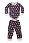 Pijama body baby longo azul marinho