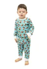 Pijama personalizado body baby longo turquesa