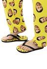 Chinelo personalizado amarelo