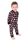 Pijama body baby personalizado longo azul marinho