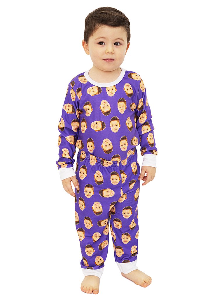 01 pijama personalizado body baby longo roxo