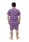 03 pijama personalizado masculino curto roxo