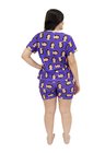 01 pijama personalizado feminino curto roxo