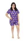 02 pijama personalizado feminino curto roxo