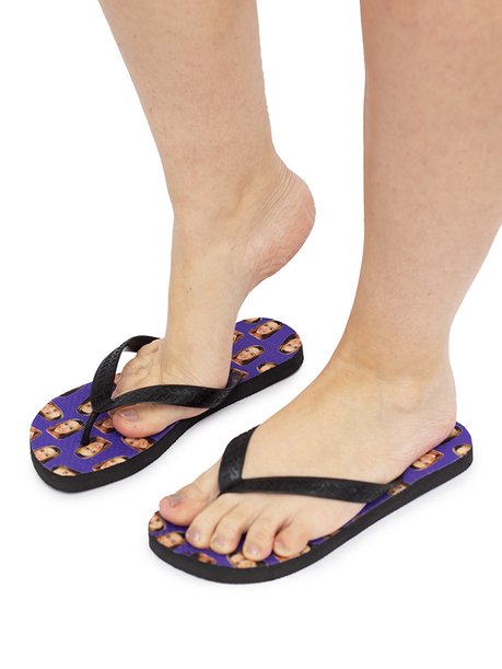 01 chinelo personalizado roxo