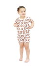 02 pijama personalizado body baby curto branco