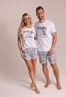 02 pijama casal curto eu te amo mas as vezes da vontade de