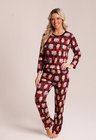 03 pijama personalizado feminino longo xadrez red
