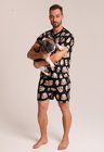 20 pijama casal personalizado com foto curto preto