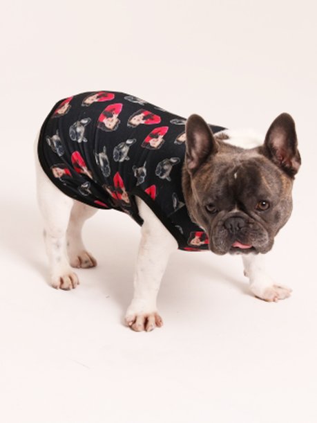 27 pijama casal personalizado com foto curto preto