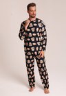 20 pijama casal personalizado com foto longo preto