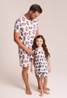 22 pijama casal personalizado com foto curto branco