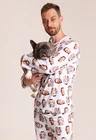 17 pijama casal personalizado com foto longo branco