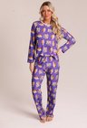 12 pijama casal personalizado com foto longo roxo m g