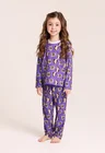 19 pijama casal personalizado com foto longo roxo m g