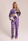 33 pijama casal personalizado com foto longo roxo m g