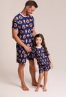 04 tal pai tal filho a pijama personalizado masculino curto e infantil azul marinho