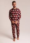 04 pijama personalizado masculino longo xadrez red