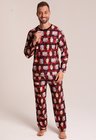 07 pijama personalizado masculino longo xadrez red