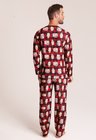 08 pijama personalizado masculino longo xadrez red