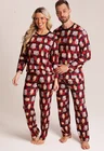 12 pijama personalizado masculino longo xadrez red