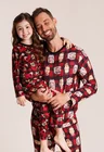 40 pijama personalizado masculino longo xadrez red