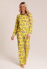 10 pijama personalizado feminino longo amarelo