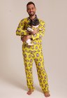 30 pijama personalizado feminino longo amarelo