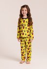 45 pijama personalizado feminino longo amarelo