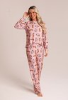 13 pijama personalizado feminino longo rosa salmao