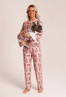 20 pijama personalizado feminino longo rosa salmao