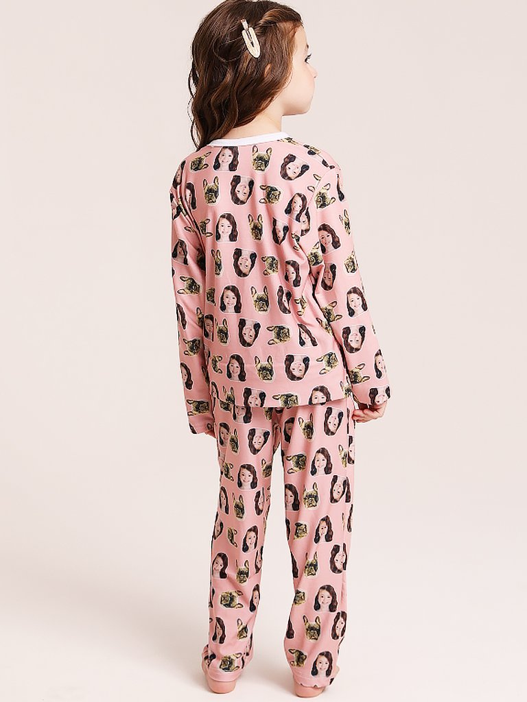 28 pijama personalizado feminino longo rosa salmao