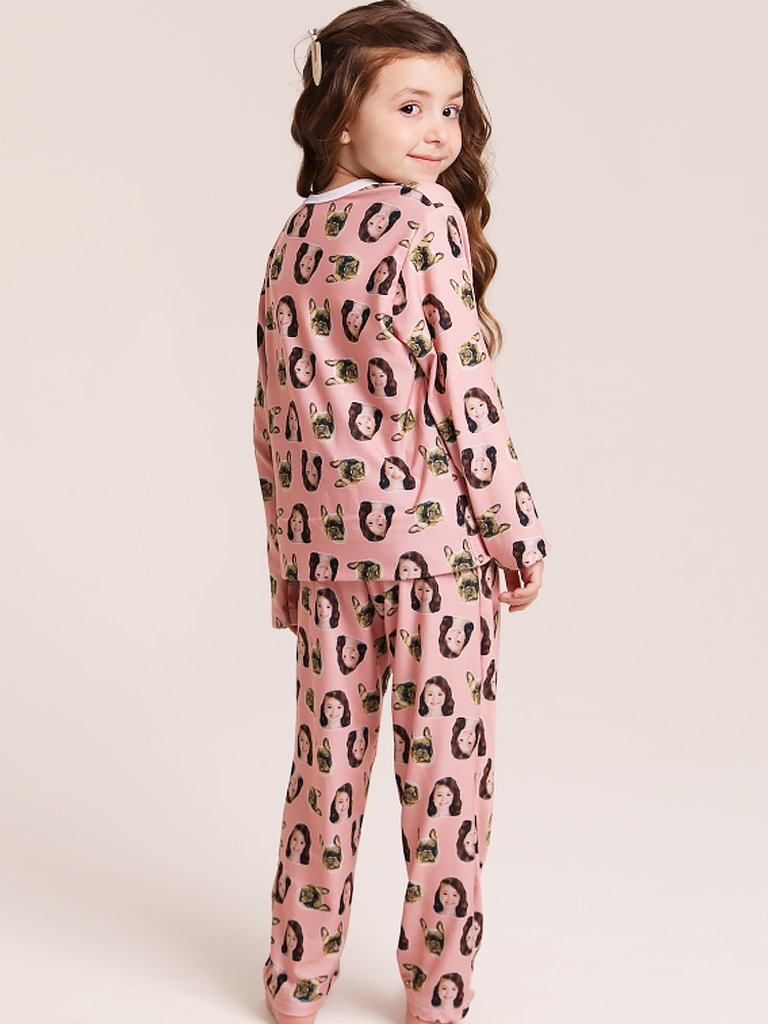 29 pijama personalizado feminino longo rosa salmao