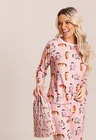 30 pijama personalizado feminino longo rosa salmao