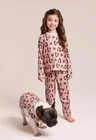 40 pijama personalizado feminino longo rosa salmao