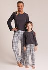 23 pijama feminino longo grey