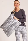 31 pijama feminino longo grey