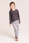 35 pijama feminino longo grey