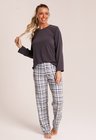 39 pijama feminino longo grey