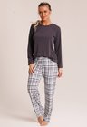 41 pijama feminino longo grey
