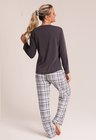 44 pijama feminino longo grey