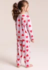 14 pijama feminino longo coracoes love