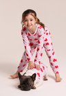 21 pijama feminino longo coracoes love