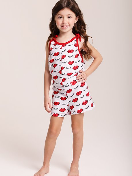30 pijama infantil unissex curto girl power