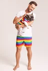 10 short masculino arco iris