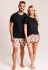 27 short casal personalizado com foto bege